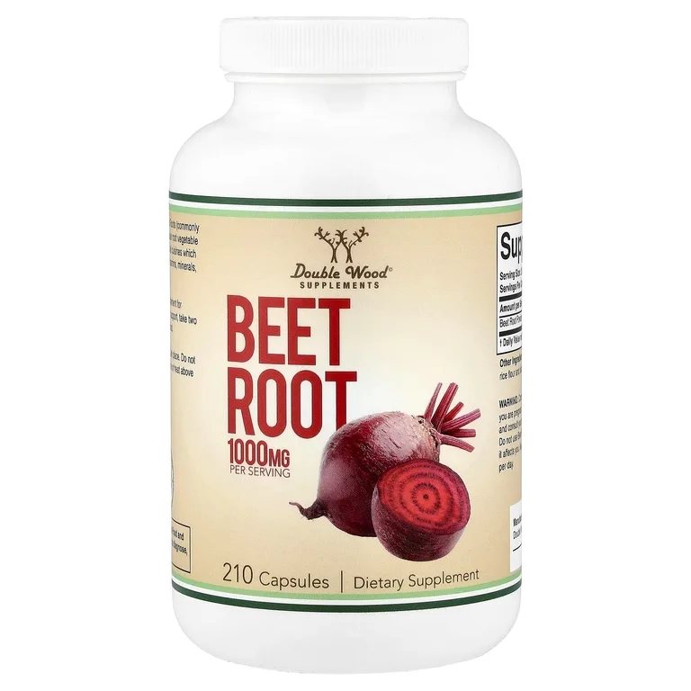 Double Wood Supplements, свекла, 210 капсул (500 мг в 1 капсуле)