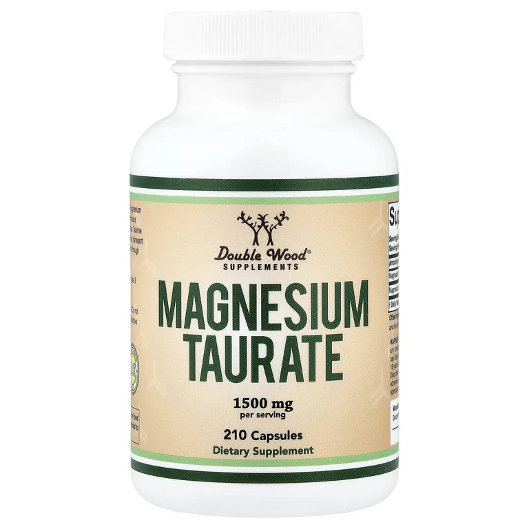 Double Wood Supplements, таурат магния, 210 капсул (500 мг в 1 капсуле)