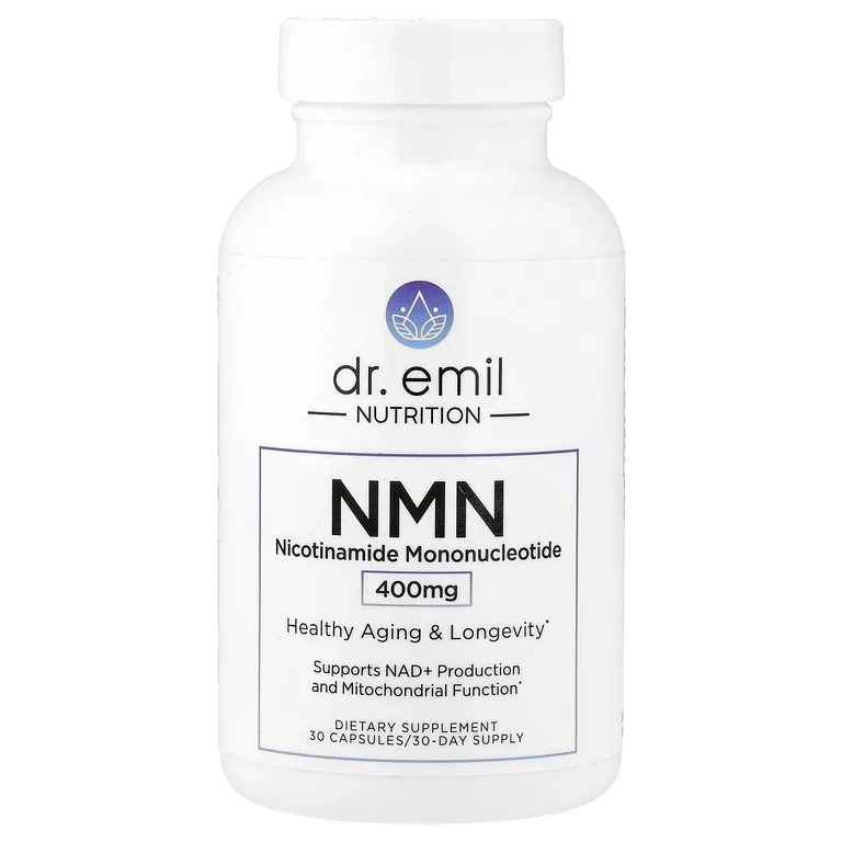 Dr. Emil Nutrition, NMN, никотинамидмононуклеотид, 400 мг, 30 капсул