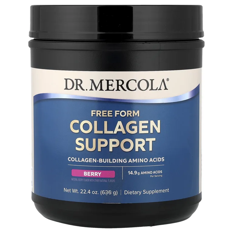 Dr. Mercola, добавка с коллагеном в свободной форме, с ягодным вкусом, 636 г (22,4 унции)