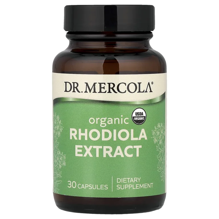 Dr. Mercola, экстракт органической родиолы, 30 капсул (340 мг в 1 капсуле)