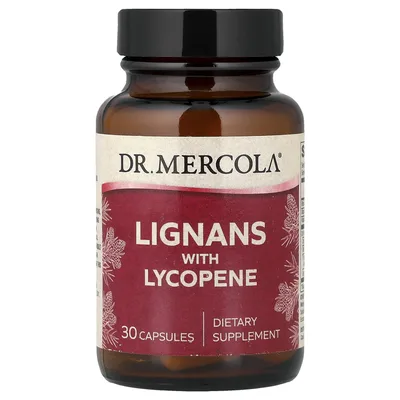 Dr. Mercola, Лигнаны с ликопином, 30 капсул