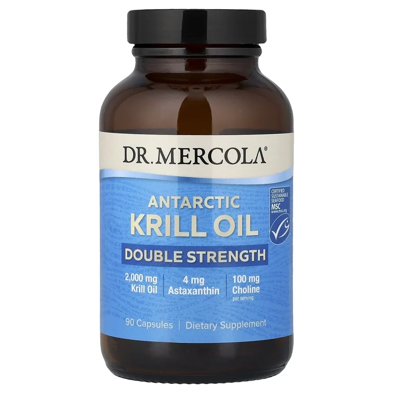 Dr. Mercola, масло антарктического криля, 90 капсул