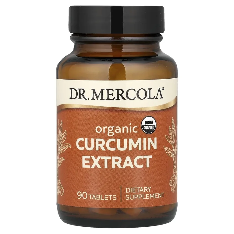 Dr. Mercola, Органический экстракт куркумина, 90 таблеток