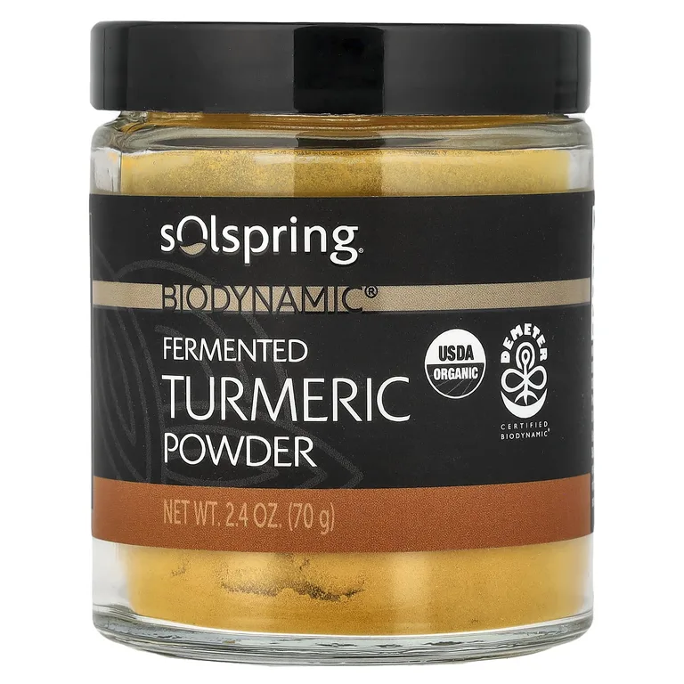 Dr. Mercola, Solspring®, Biodynamic®, порошок из ферментированной куркумы, 70 г (2,4 унции)
