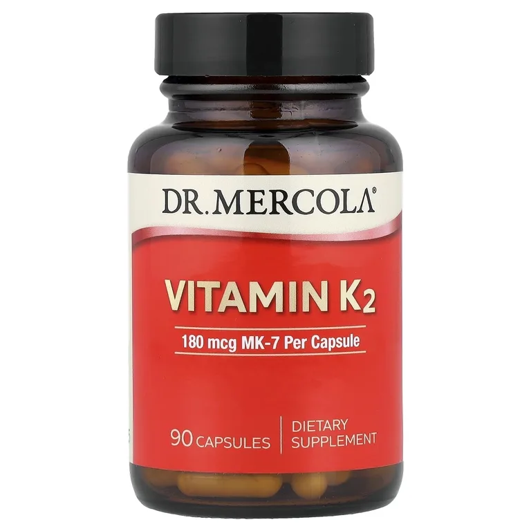 Dr. Mercola, Витамин K2, 180 мкг, 90 капсул