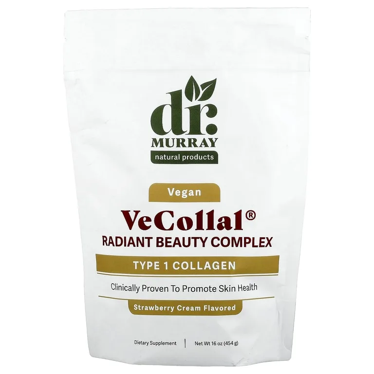 Dr. Murray's, VeCollal®, Vegan Radiant Beauty, клубничный крем, 454 г (16 унций)