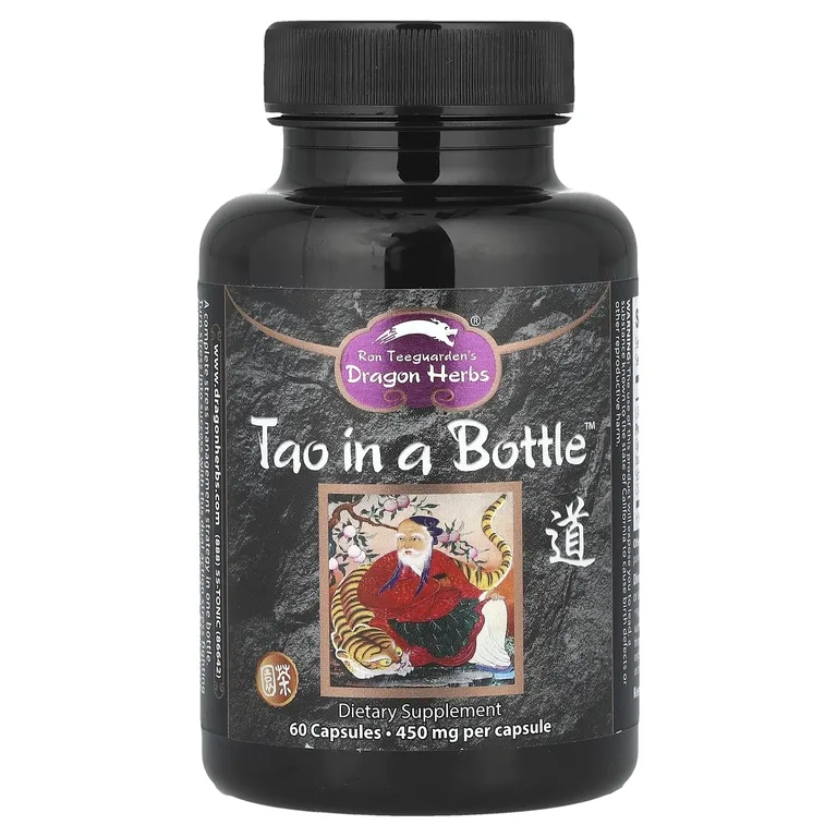 Dragon Herbs, растительная формула для борьбы со стрессом, 450 мг, 60 капсул