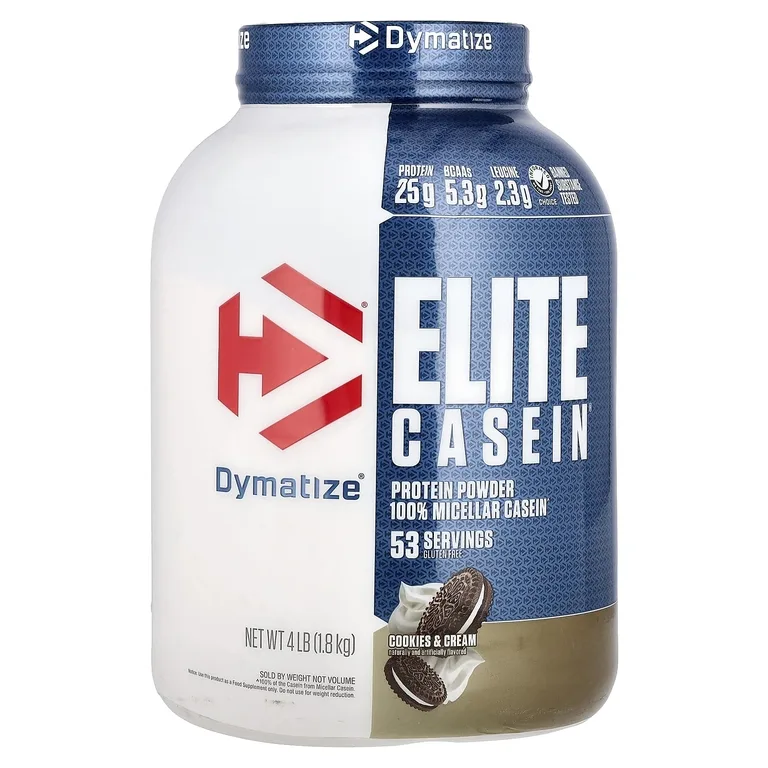 Dymatize, Elite Casein, казеин, со вкусом печенья и сливок, 1,8 кг (4 фунта)