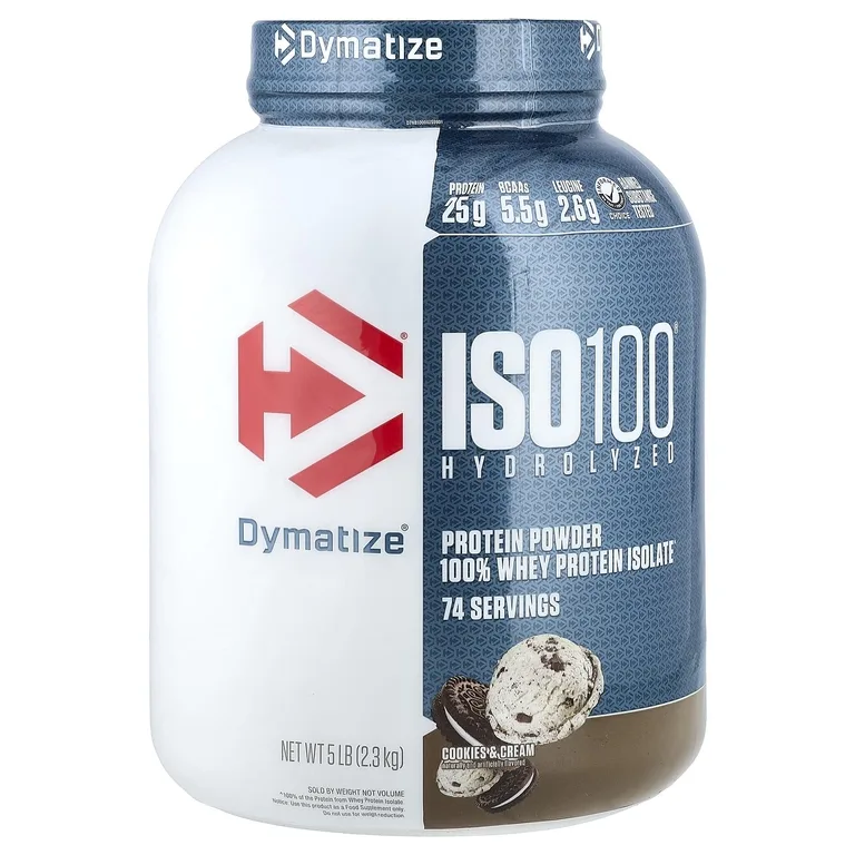 Dymatize, гидролизованный изолят сывороточного протеина, печенье и сливки, 2,3 кг (5 фунтов)