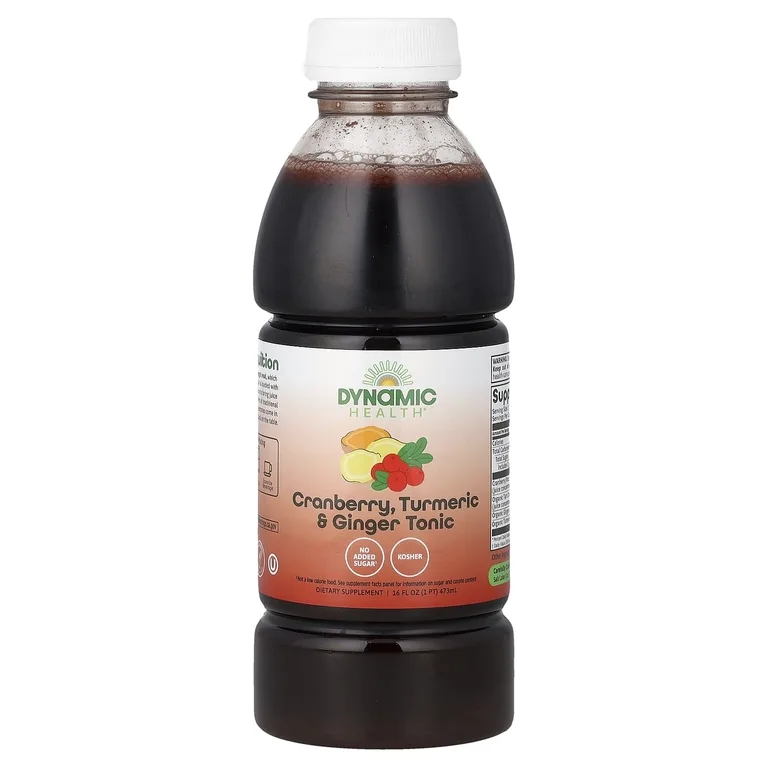Dynamic Health, клюква, куркума и имбирь, тоник, 473 мл (16 жидк. унций)