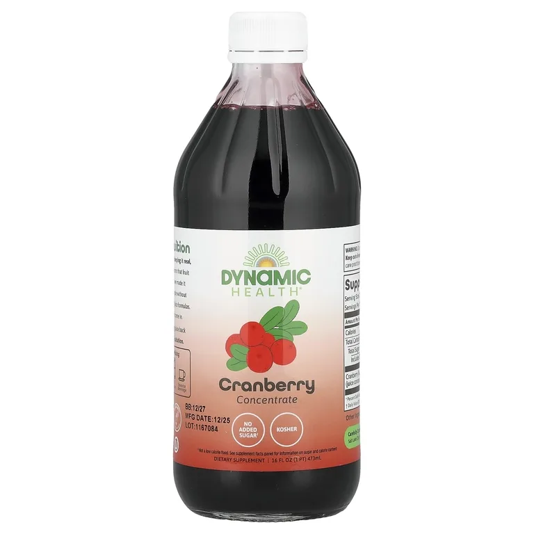 Dynamic Health, Клюквенный концентрат, стакан, 473 мл (16 жидк. Унций)