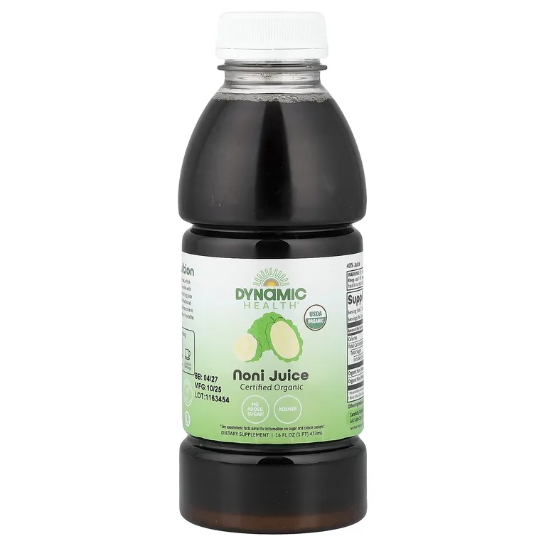 Dynamic Health, Сертифицированный органический сок нони, 473 мл (16 жидк. унц.)