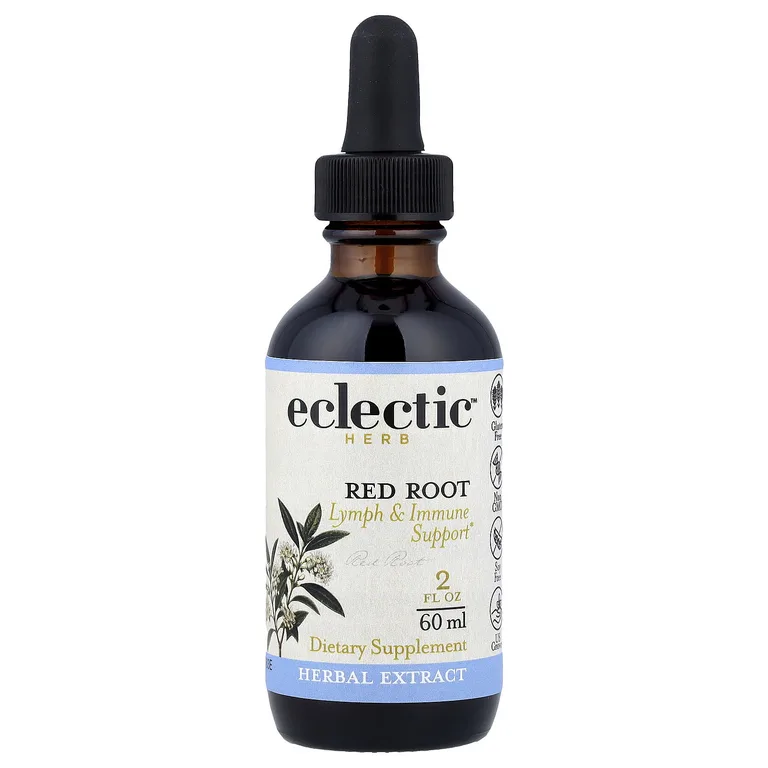 Eclectic Herb, экстракт красного корня, для поддержки лимфатической системы и иммунитета, 60 мл (2 жидк. унции)