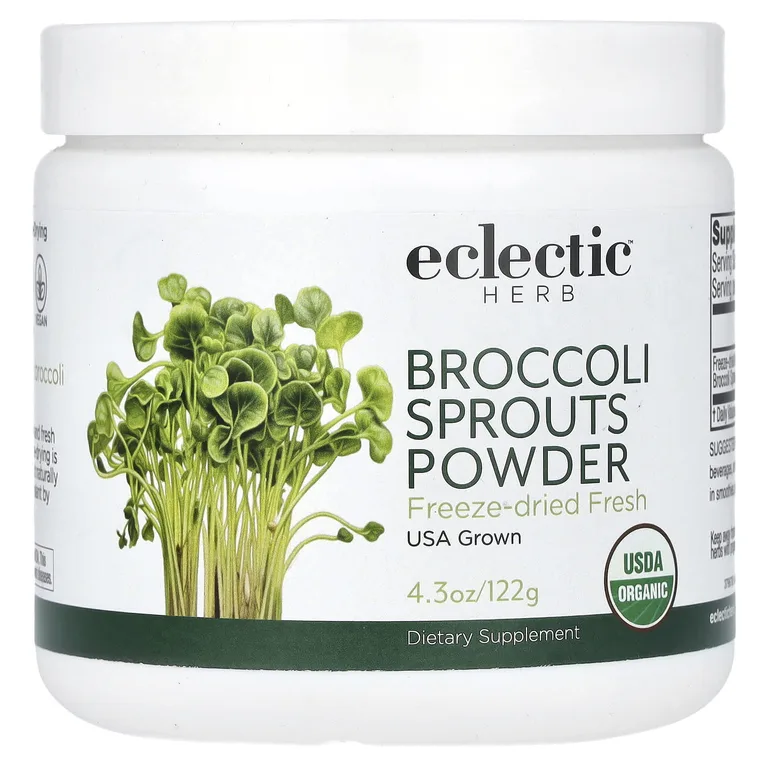 Eclectic Herb, Порошок из ростков брокколи, 122 г (4,3 унции)