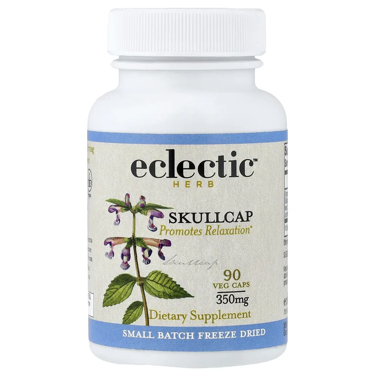 Eclectic Herb, шлемник, способствует расслаблению, 350 мг, 90 растительных капсул