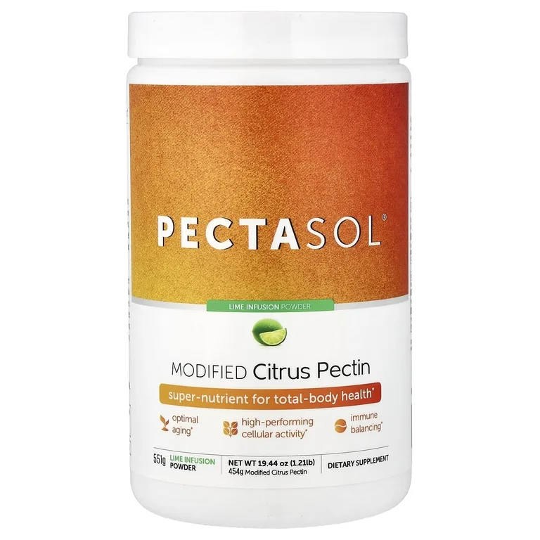 Econugenics, PectaSol®, модифицированный цитрусовый пектин, лаймовый чай, 454 г (19,44 унции / 19.44 фунта)