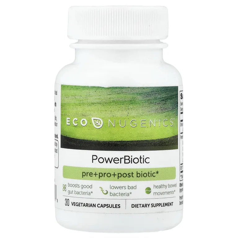 Econugenics, PowerBiotic, 30 вегетарианских капсул