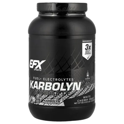 EFX Sports, Karbolyn® Hydrate, White Cherry Frost, 1856 г (4 фунта 1,5 унции)