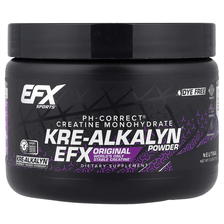 EFX Sports, моногидрат креатина, нейтральный, 100 г (3,53 унции)