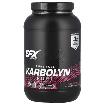 EFX Sports, углеводы, клубника, 1950 г (4 фунта 4,8 унции)