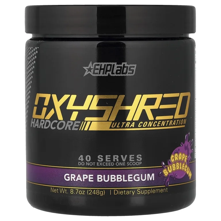 EHPlabs, OxyShred Hardcore, бульбекюм винограда, 248 г (8,7 унции)