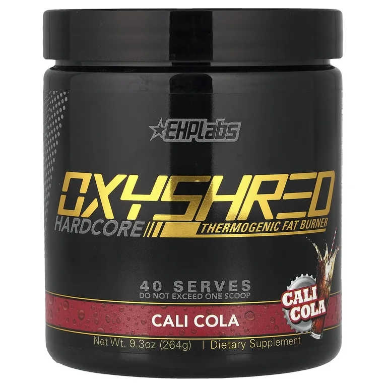 EHPlabs, OxyShred Hardcore, термогенный жиросжигатель, кали-кола, 264 г (9,3 унции)
