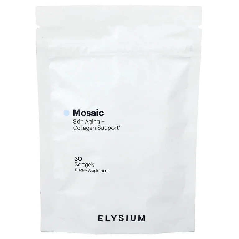 Elysium, Mosaic, поддержка старения кожи и коллагена, 30 мягких таблеток