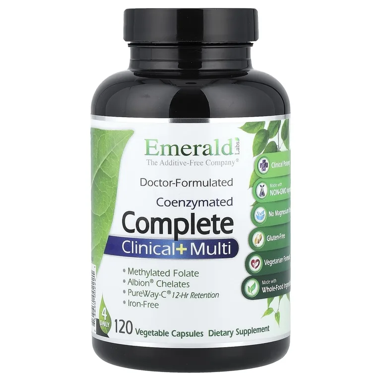 Emerald Laboratories, Коэнзиматый комплекс + мультиферминов, 120 растительных капсул