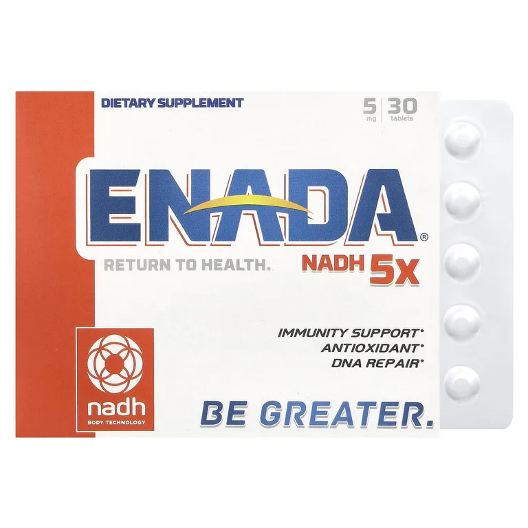 ENADA, Никотинамид аденин динуклеотид гидрат, 5 мг, 30 таблеток