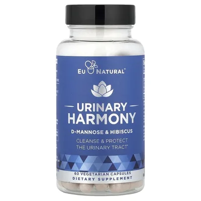 Eu Natural, Urinary Harmony, поддержка мочевыводящих путей, 60 вегетарианских капсул