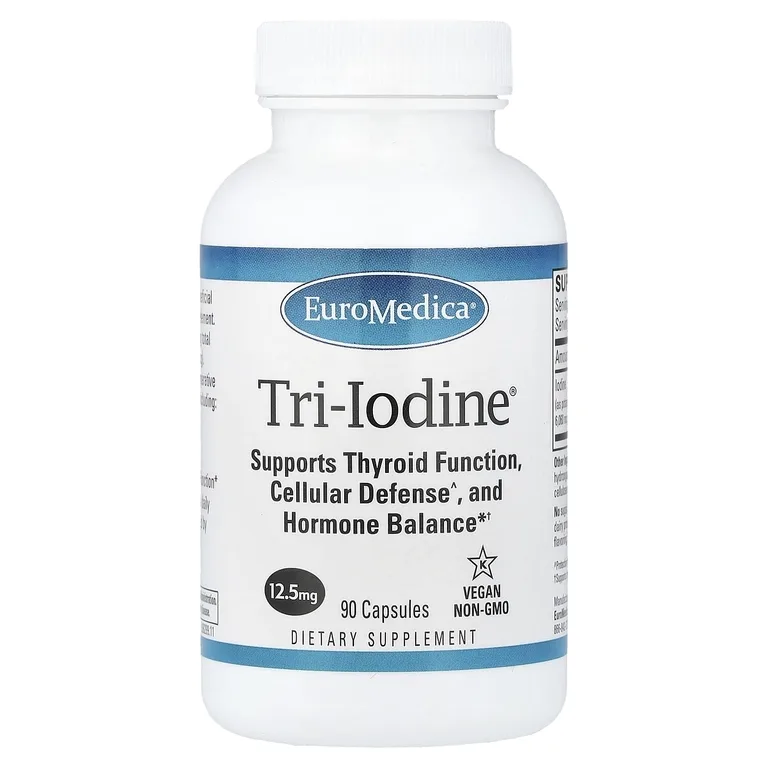 EuroMedica, Tri-Iodine®, 12,5 мг, 90 капсул
