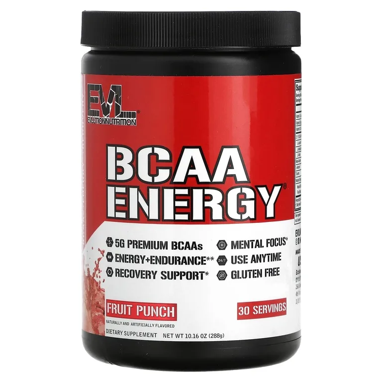 EVLution Nutrition, аминокислоты с разветвленной цепью, фруктовый пунш, 288 г (10,16 унции)