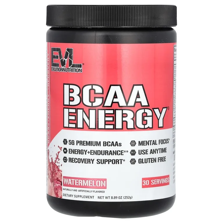 EVLution Nutrition, аминокислоты с разветвленной цепью, со вкусом арбуза, 252 г (8,89 унции)