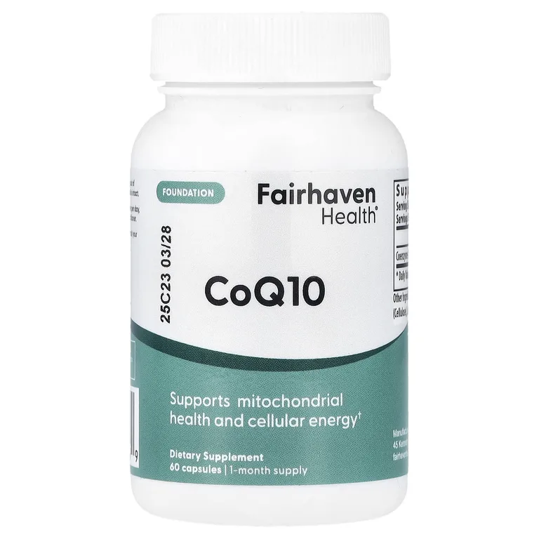 Fairhaven Health, коэнзим Q10, 60 капсул (100 мг в 1 капсуле)