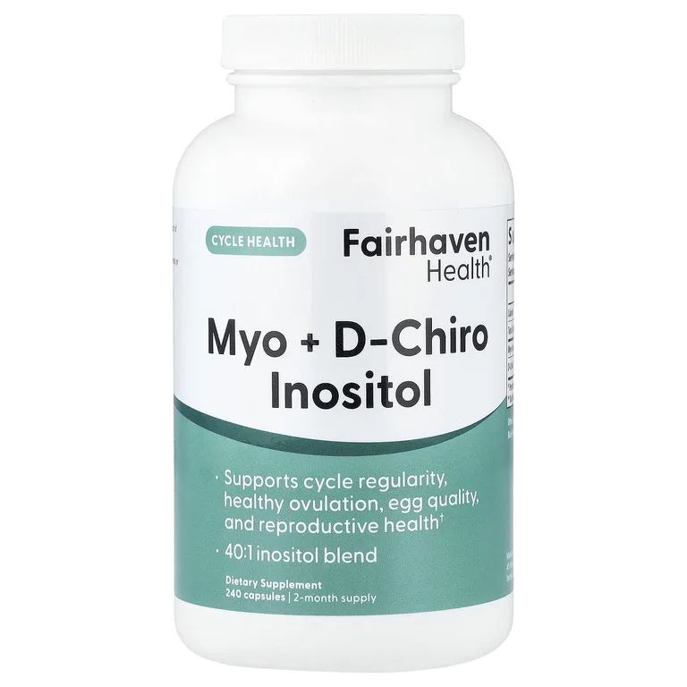 Fairhaven Health, мио- и D-хироинозитол, 240 капсул