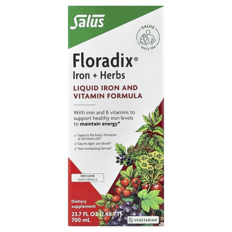 Floradix, Floradix®, железо и травы, 700 мл (23,7 жидк. унции)
