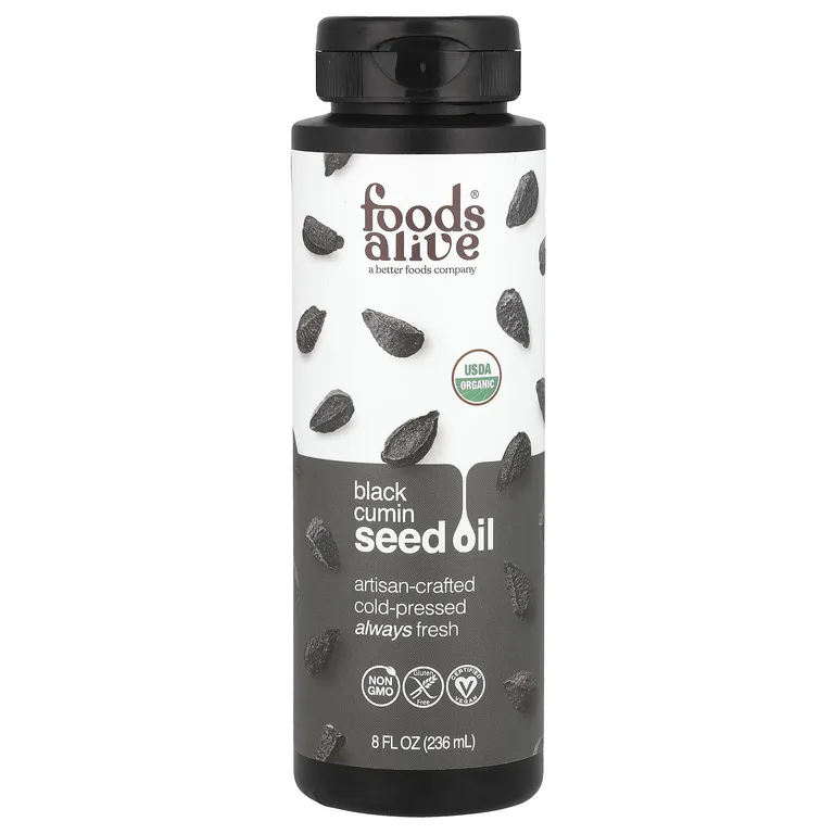 Foods Alive, Органическое масло семян черного тмина, 236 мл (8 жидк. унц.)
