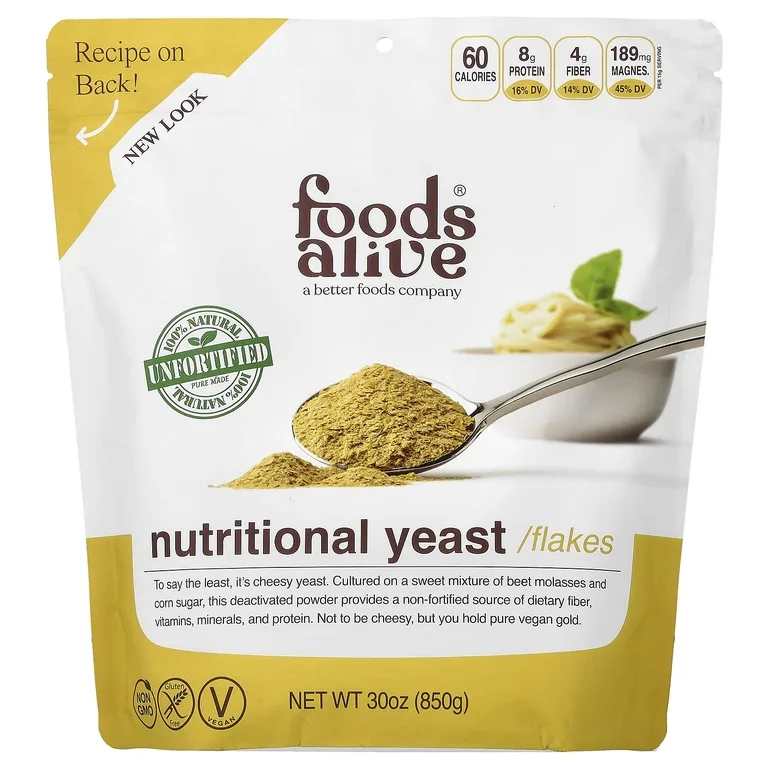 Foods Alive, пищевые дрожжи в хлопьях, 850 г (30 унций)