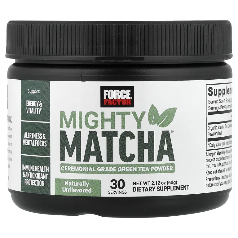 Force Factor, Mighty Matcha™, без добавок, 60 г (2,12 унции)