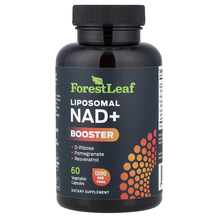 Forest Leaf, липосомальный НАД+, 60 растительных капсул