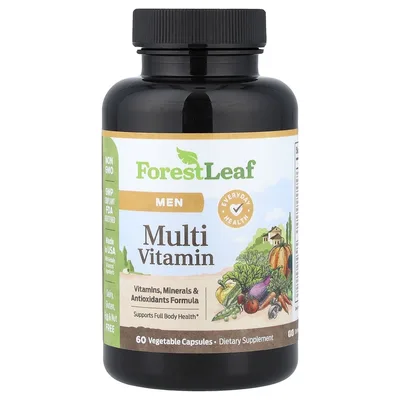 Forest Leaf, мультивитамины для мужчин, 60 растительных капсул