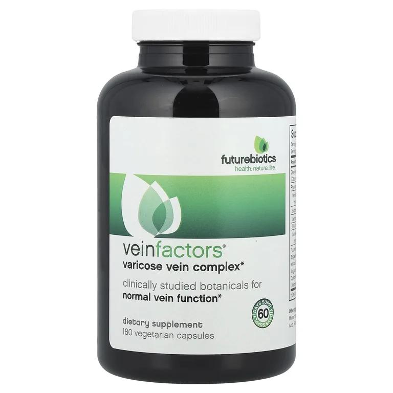 Futurebiotics, VeinFactors®, противоварикозный комплекс, 180 вегетарианских капсул