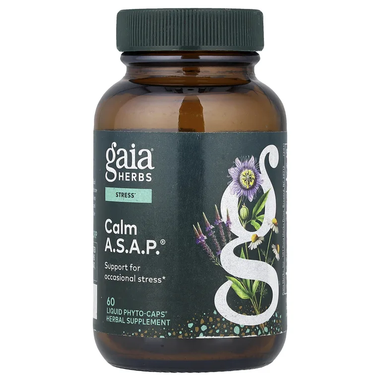 Gaia Herbs, Calm A.S.A.P.®, 60 капсул Liquid Phyto-Caps®
