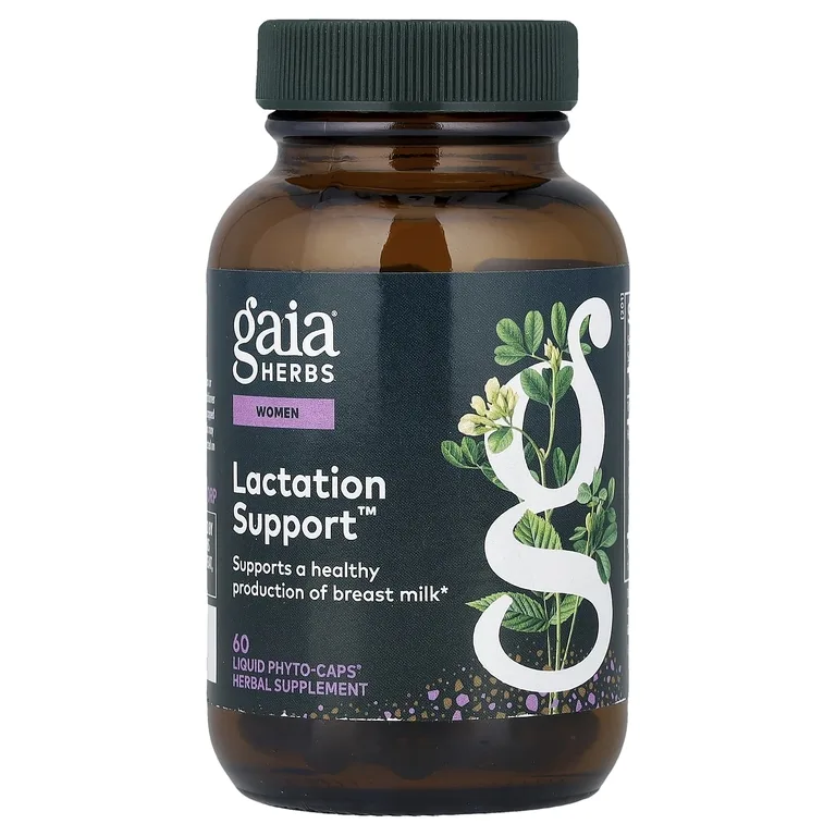 Gaia Herbs, комплекс для поддержки лактации, 60 капсул с жидкостью