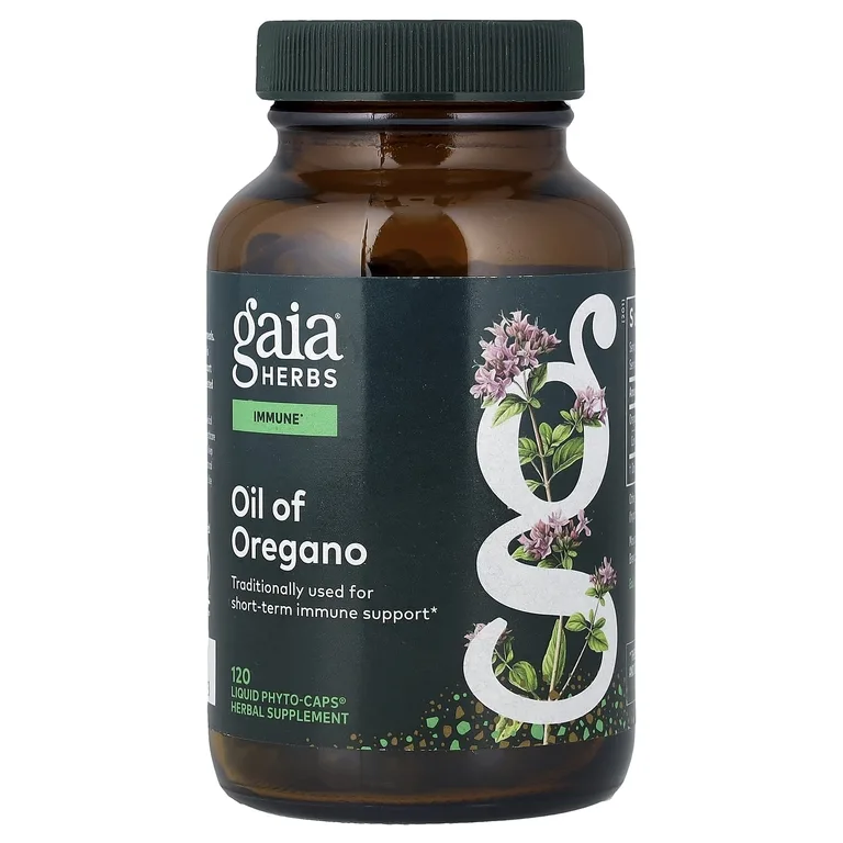 Gaia Herbs, масло орегано, 120 капсул с жидким содержимым (230 мг в 1 капсуле)