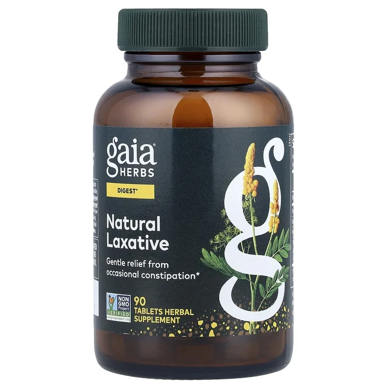 Gaia Herbs, натуральное слабительное средство, 90 таблеток