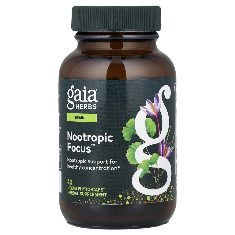Gaia Herbs, Nootropic Focus™, 40 Liquid Phyto-Caps®