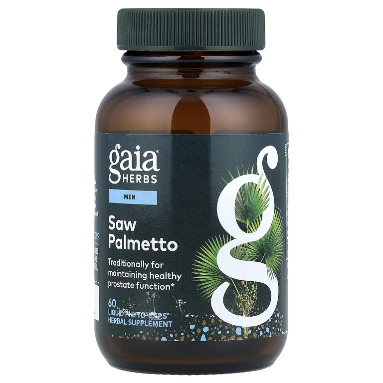 Gaia Herbs, сереноя для мужчин, 60 капсул с жидким содержимым