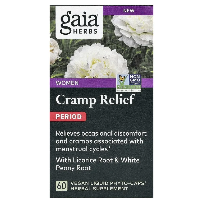 Gaia Herbs, средство для облегчения менструации для женщин, 60 веганских капсул Liquid Phyto-Caps®